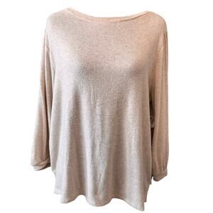 New CASLON NORDSTROM Long Sleeve Boat Neck T-Shirt Size L